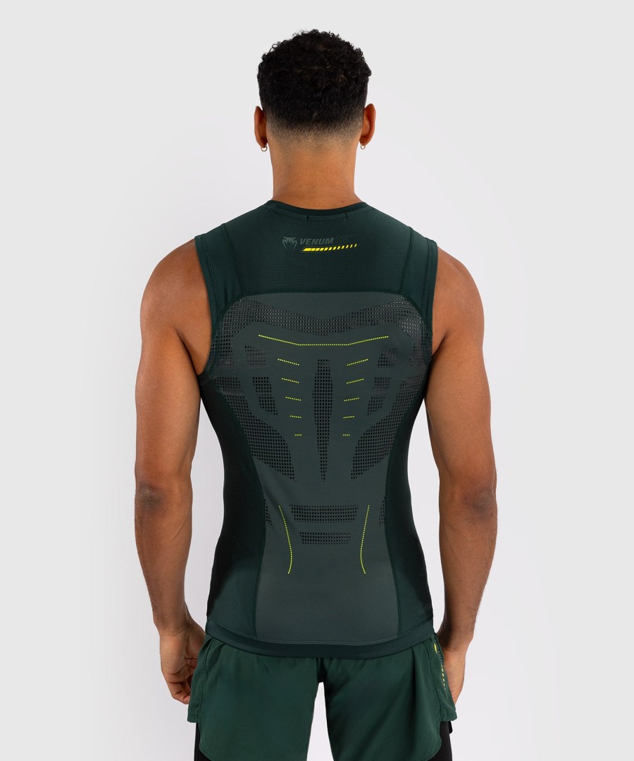 rashguard venum technical 3.0 bez rukávů - lesní zelená