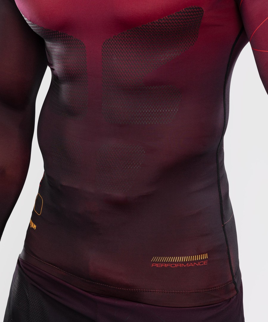 pánský rashguard venum tactical xt s dlouhým rukávem - černývínovýzlatý