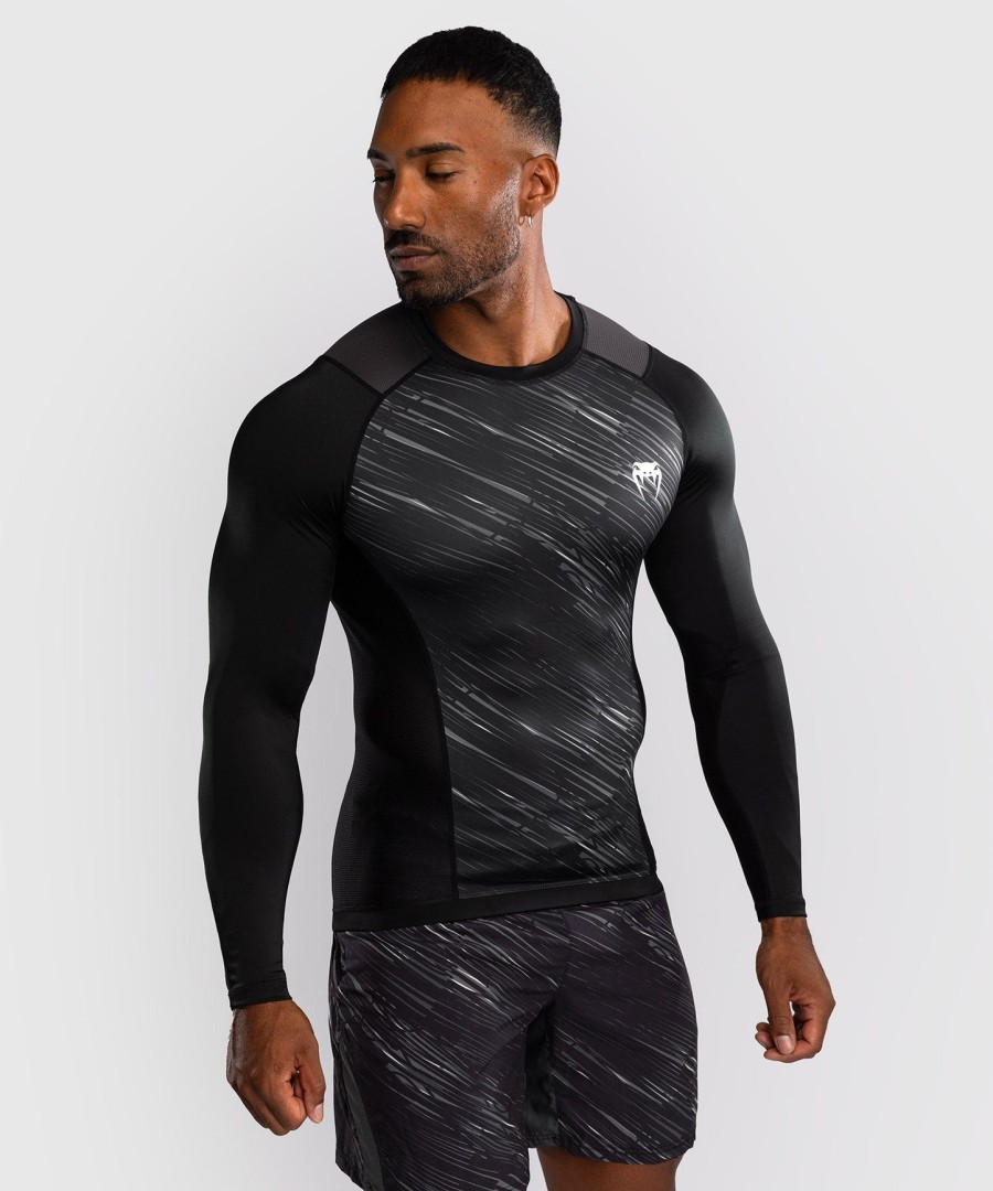 rashguard s dlouhým rukávem venum rapid - černýstorm grey