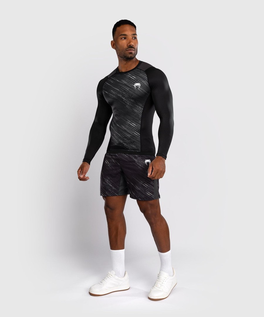 rashguard s dlouhým rukávem venum rapid - černýstorm grey