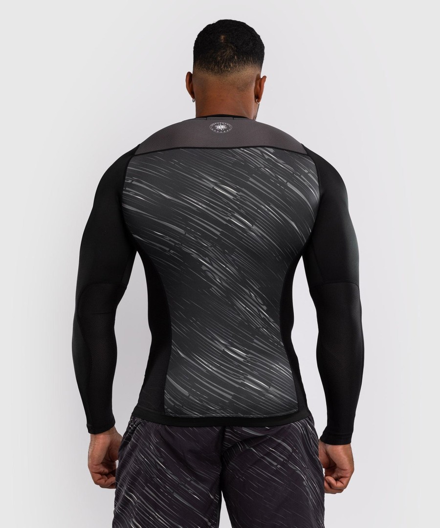 rashguard s dlouhým rukávem venum rapid - černýstorm grey