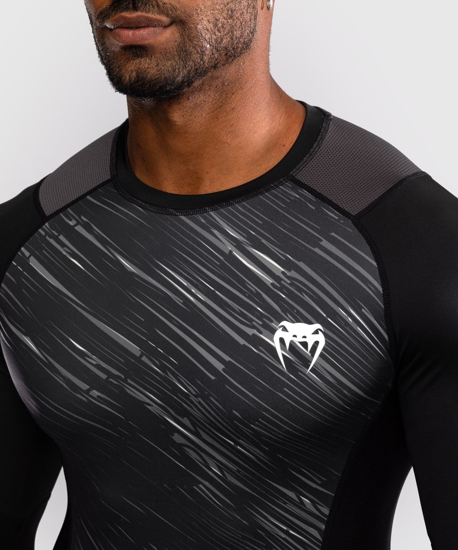 rashguard s dlouhým rukávem venum rapid - černýstorm grey