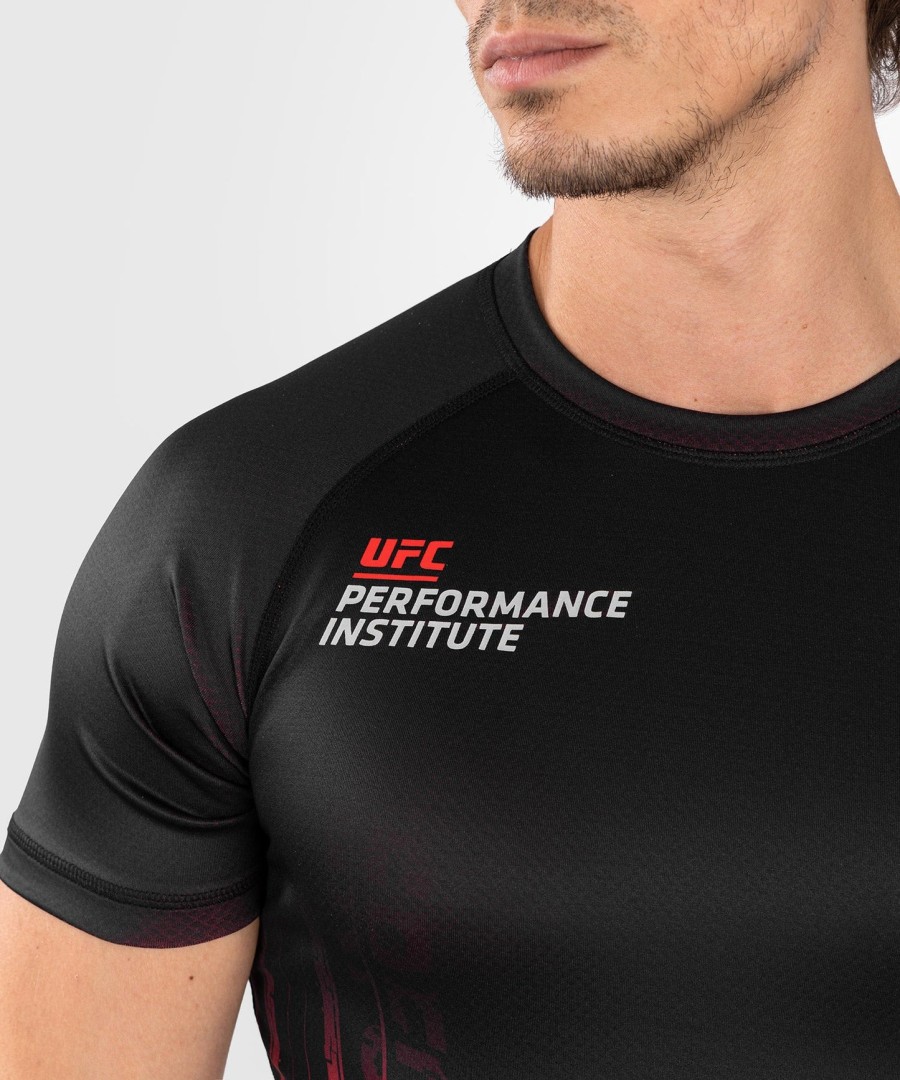 pánský rashguard s krátkým rukávem ufc venum performance institute 2.0 - černo-červený