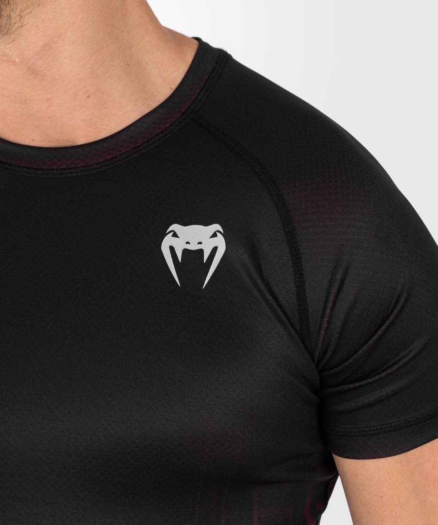 pánský rashguard s krátkým rukávem ufc venum performance institute 2.0 - černo-červený