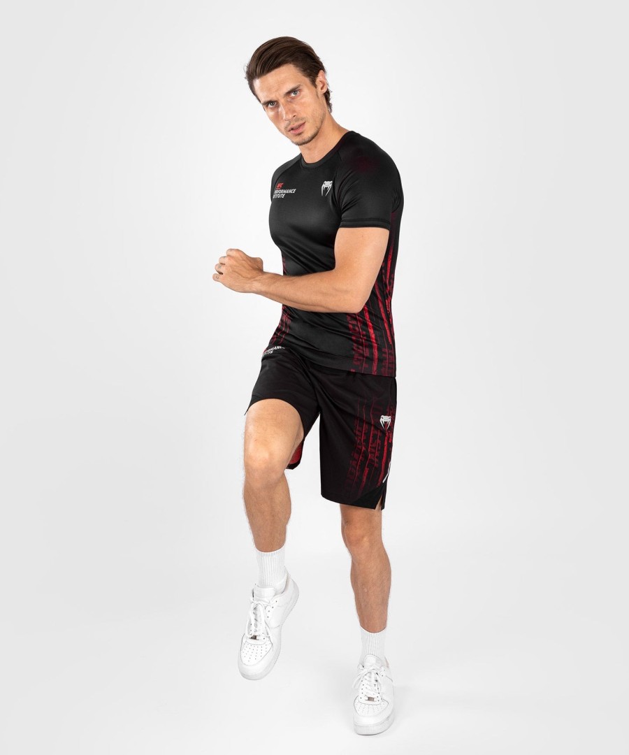 pánský rashguard s krátkým rukávem ufc venum performance institute 2.0 - černo-červený