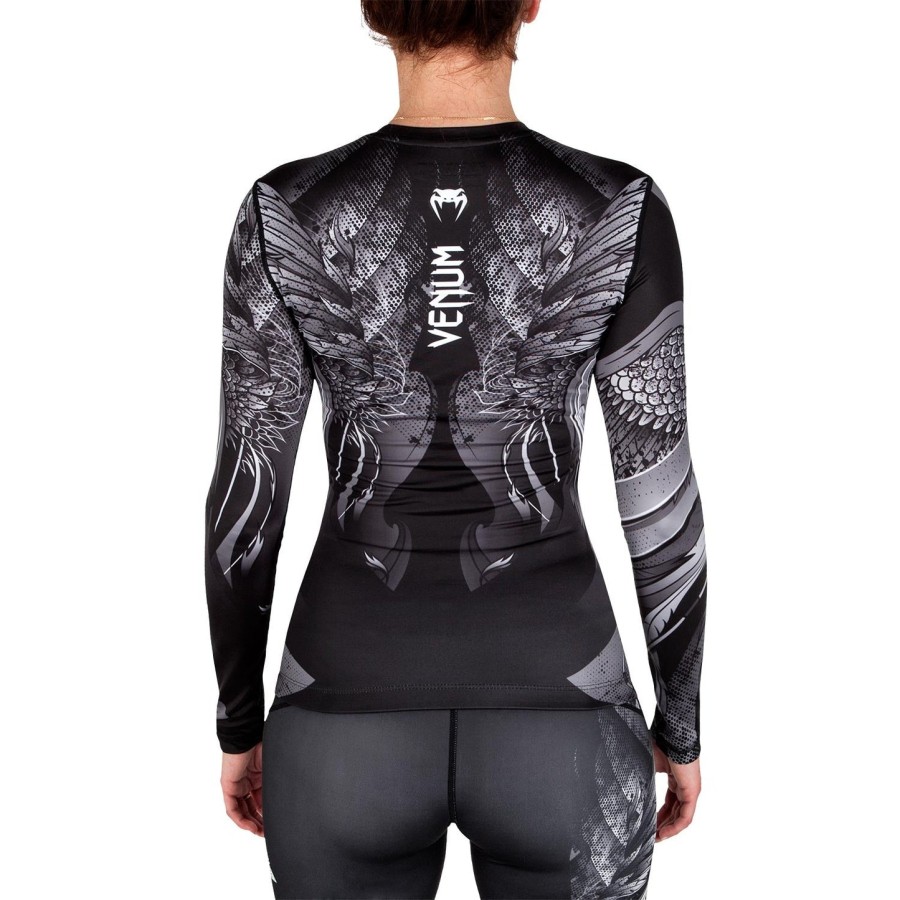 venum phoenix rashguard - dlouhý rukáv - Černobílý - pro ženy