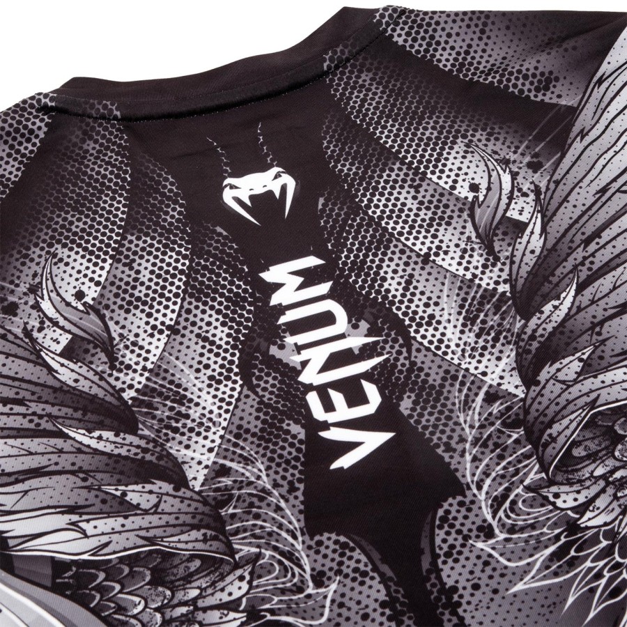 venum phoenix rashguard - dlouhý rukáv - Černobílý - pro ženy