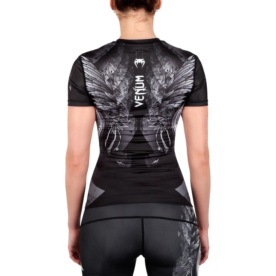 venum phoenix rashguard - krátký rukáv - černo-bílý - pro ženy