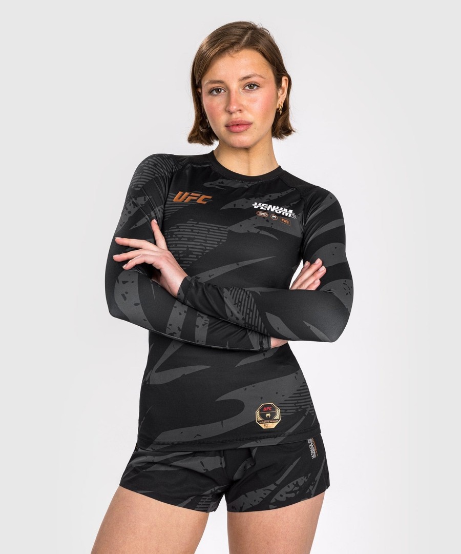 dámský rashguard s dlouhým rukávem ufc adrenaline od venum fight week performance - urban camo