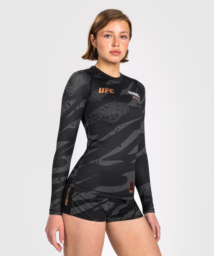 dámský rashguard s dlouhým rukávem ufc adrenaline od venum fight week performance - urban camo