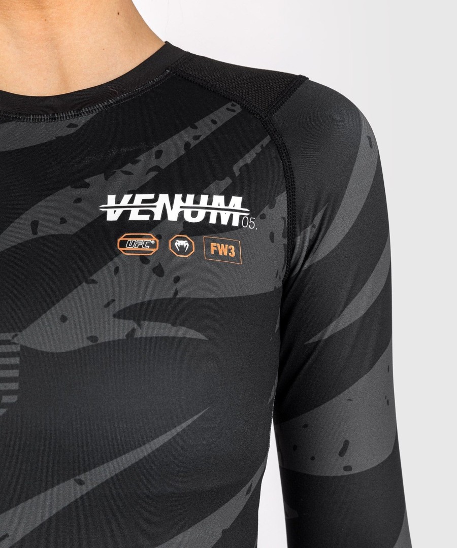 dámský rashguard s dlouhým rukávem ufc adrenaline od venum fight week performance - urban camo