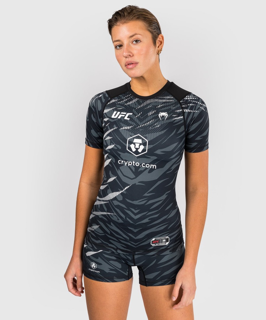 dámský rashguard ufc fusion by venum authentic fight night performance s krátkým rukávem - černý