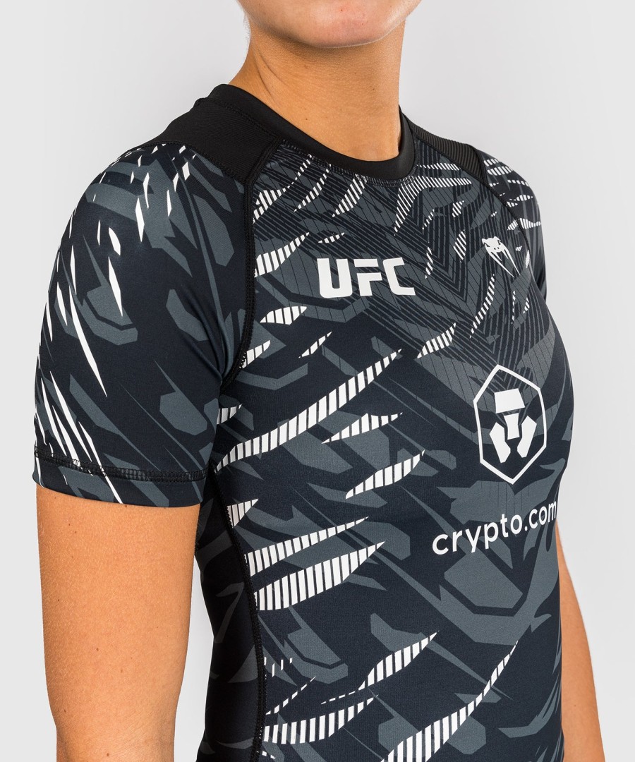 dámský rashguard ufc fusion by venum authentic fight night performance s krátkým rukávem - černý