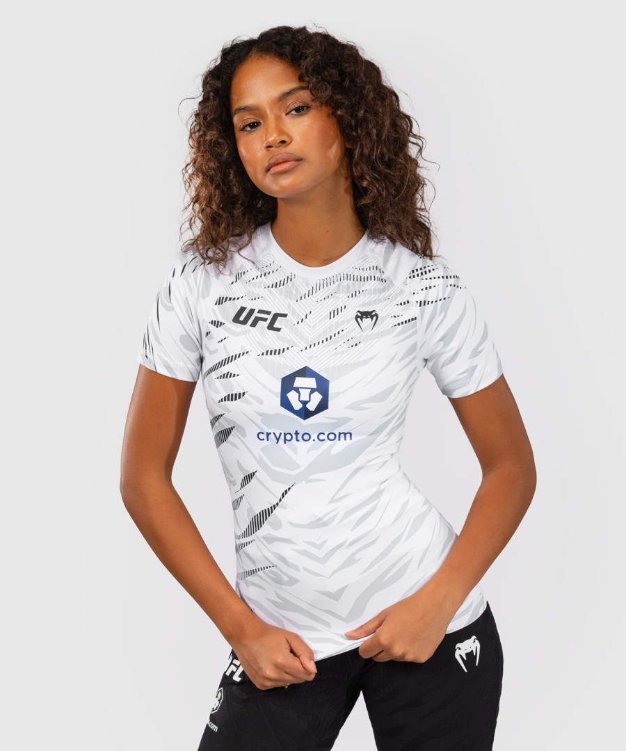 dámský rashguard ufc fusion by venum authentic fight night performance s krátkým rukávem - bílý