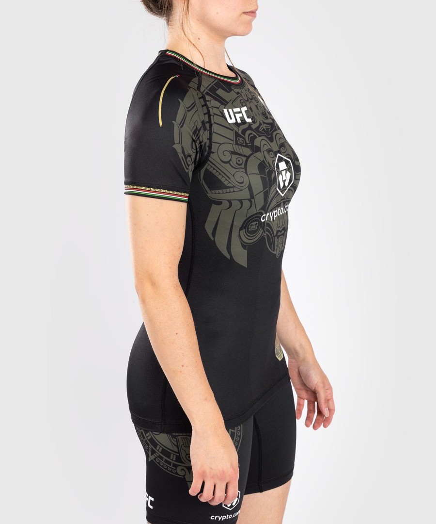dámský rashguard noche ufc by venum authentic fight night performance s krátkým rukávem - černý