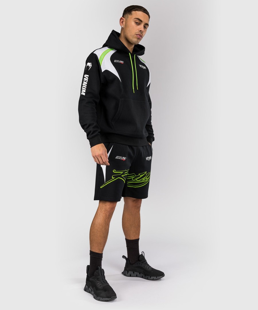 pánské bavlněné kraťasy venum x bud racing - černábílálimetkově zelená