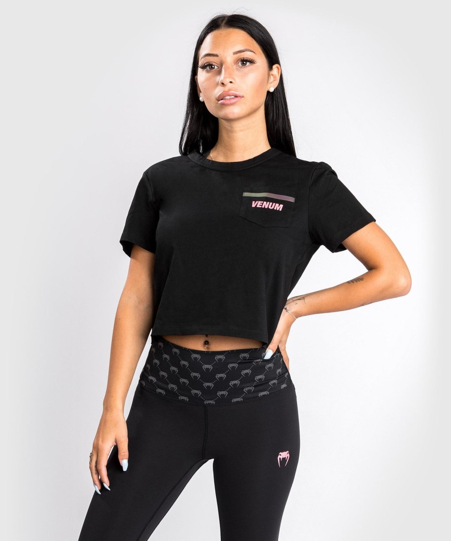 dámské tričko venum pink pocket - černérůžovo-zlaté