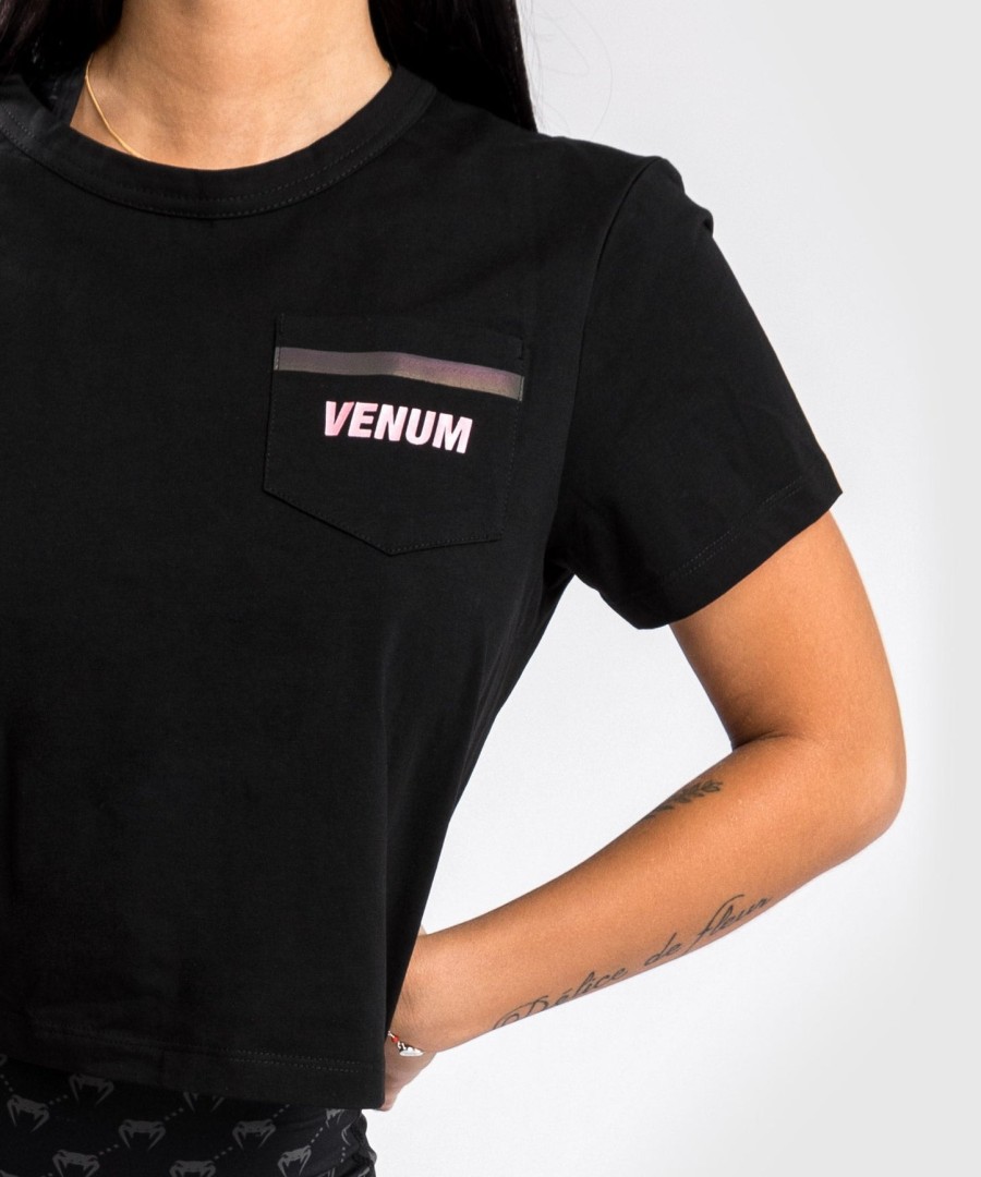 dámské tričko venum pink pocket - černérůžovo-zlaté