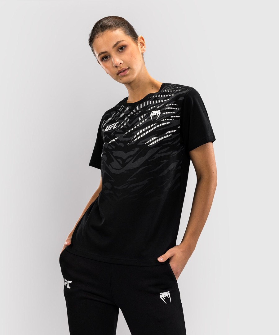 replika dámského trička s krátkým rukávem ufc fusion by venum - černá