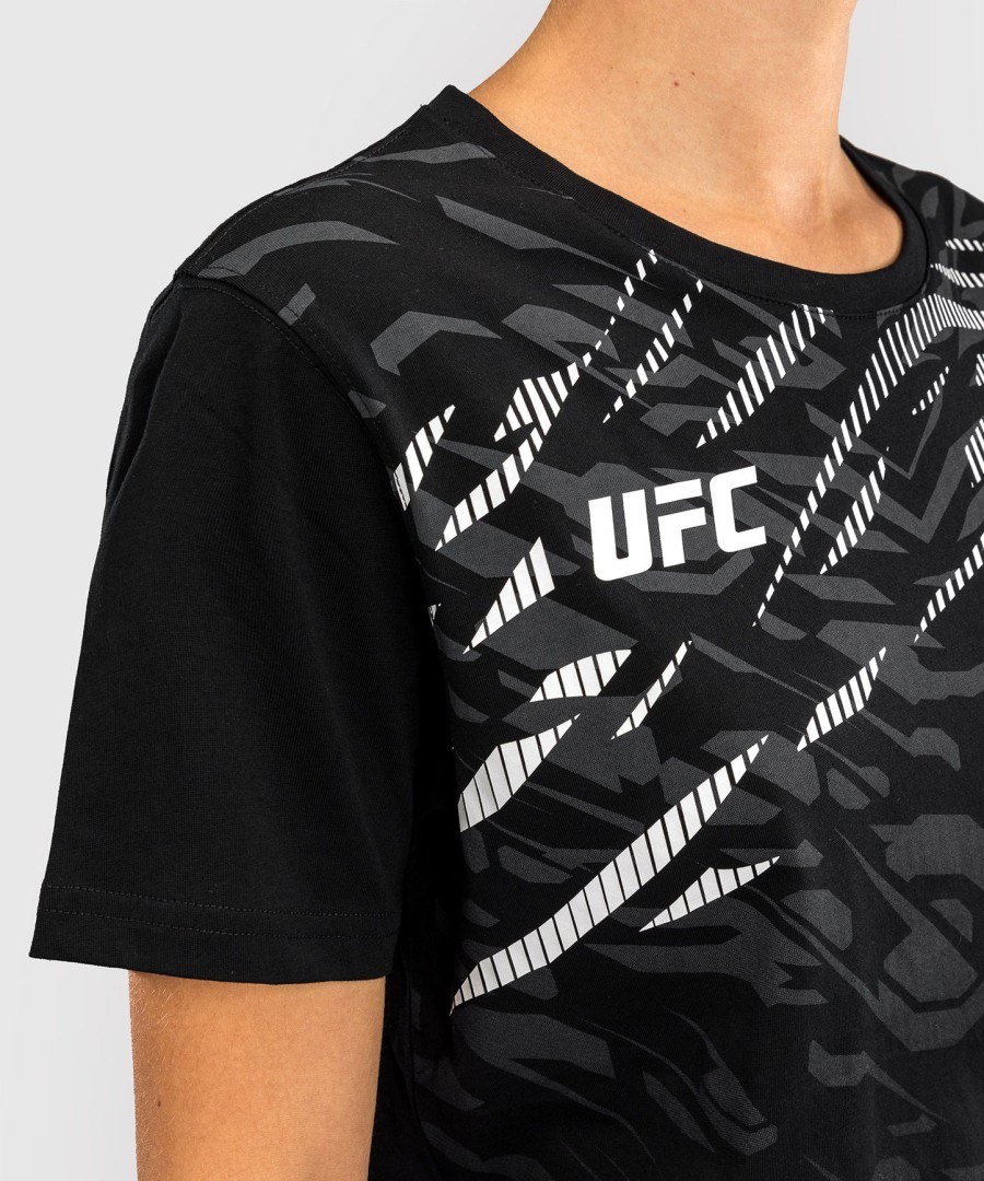 replika dámského trička s krátkým rukávem ufc fusion by venum - černá