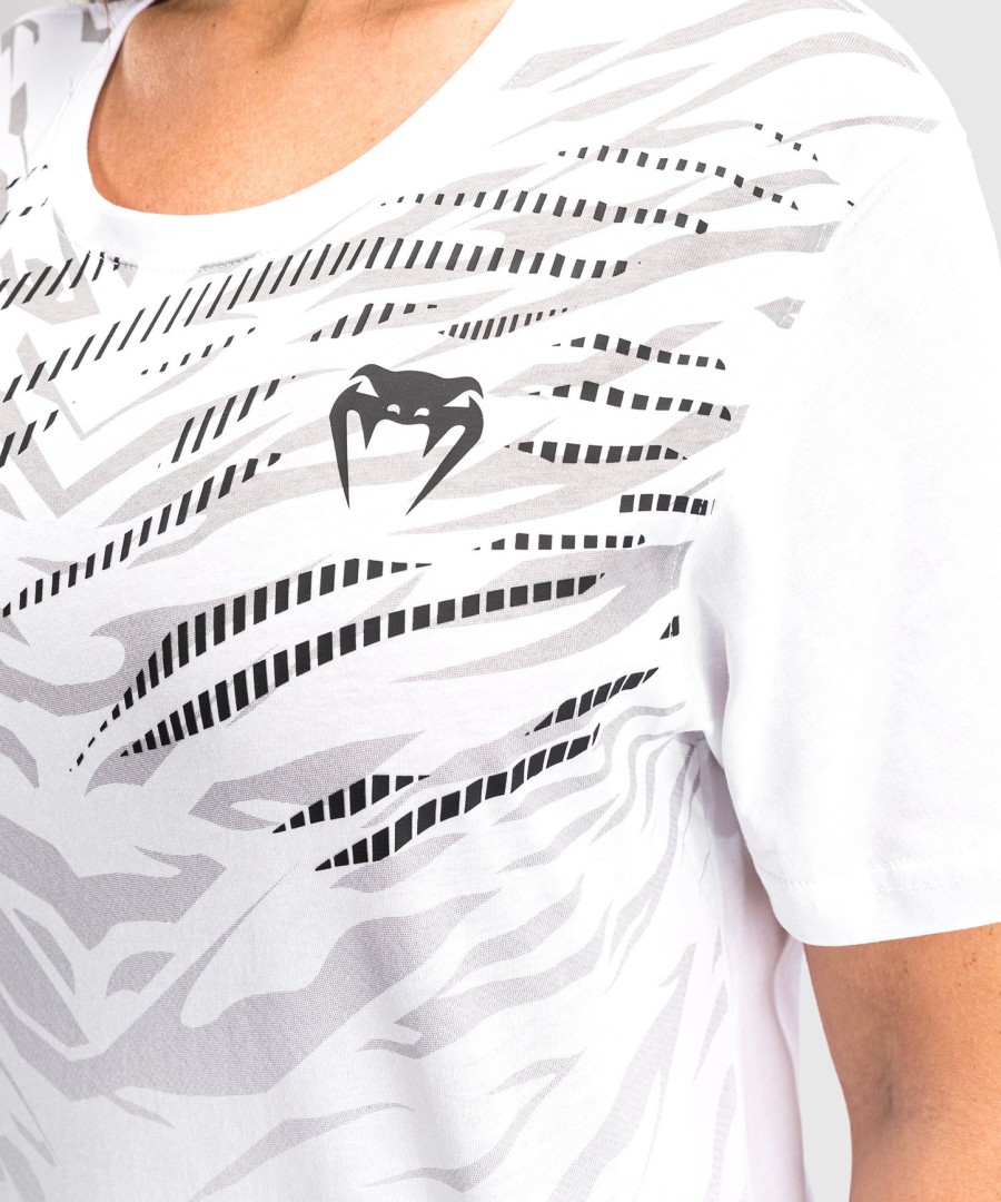 replika dámského trička s krátkým rukávem ufc fusion by venum - bílá