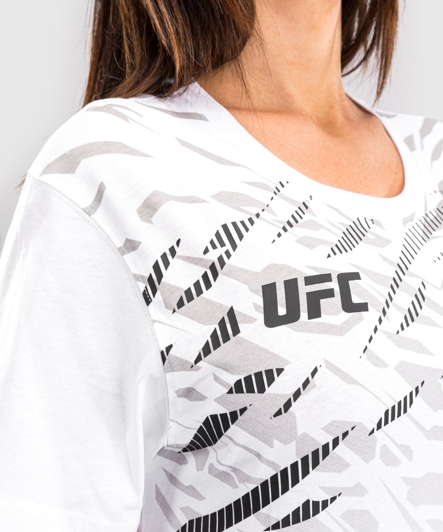 replika dámského trička s krátkým rukávem ufc fusion by venum - bílá