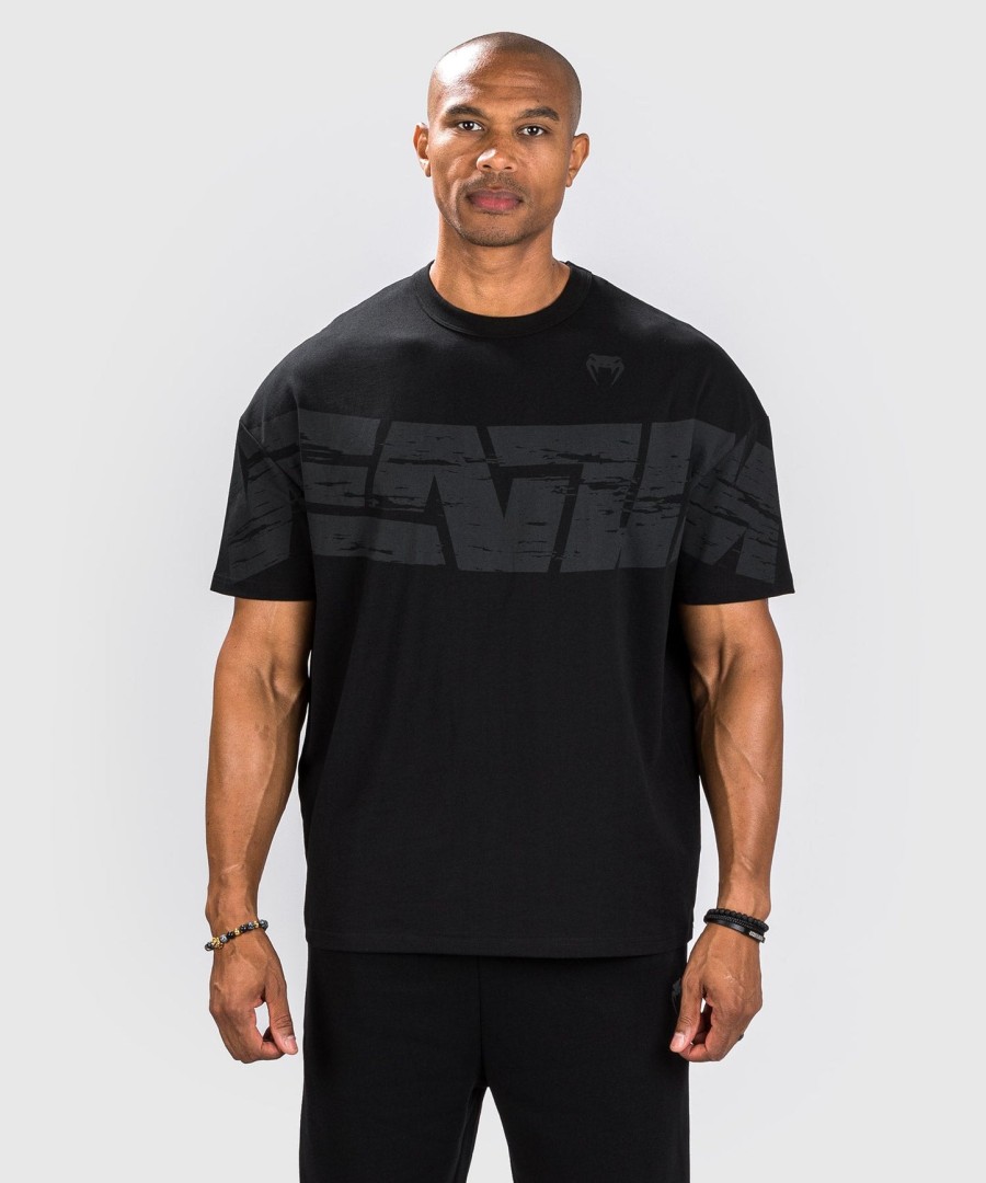 tričko venum connect xl - oversize střih - černé