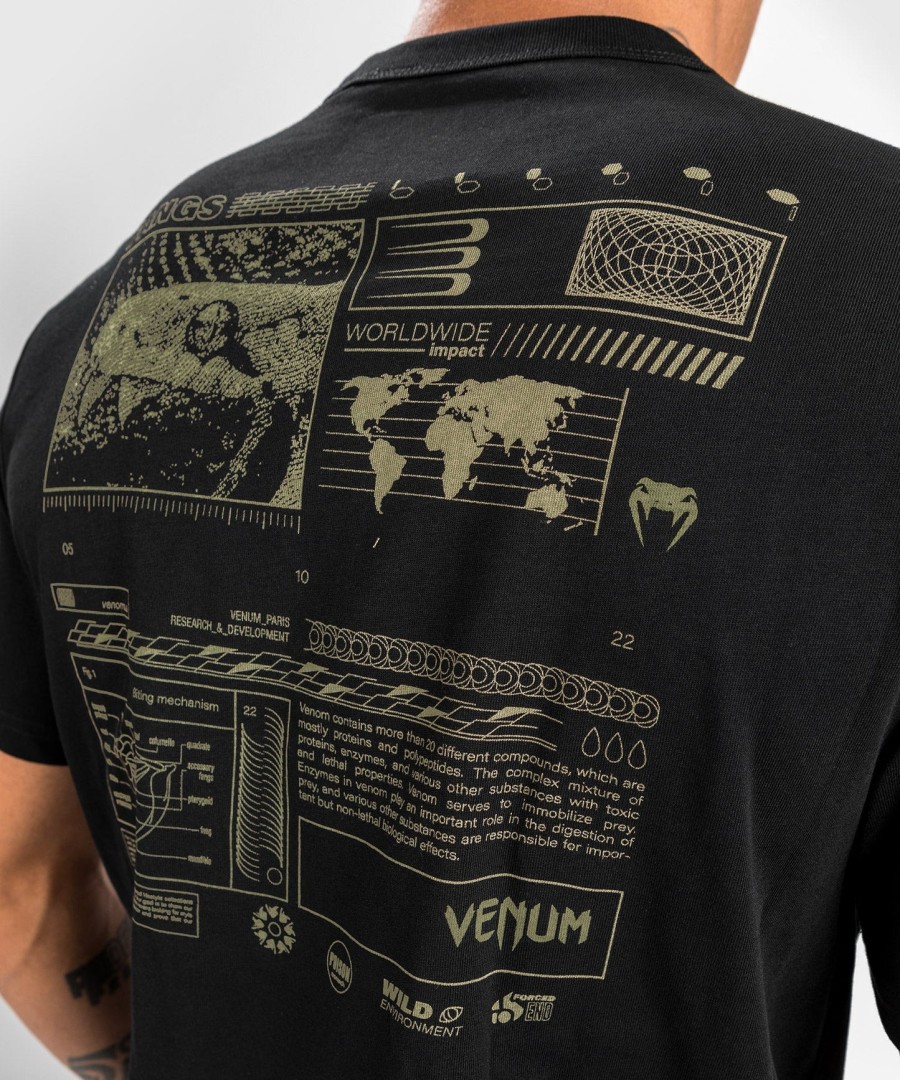tričko venum fangs - regular fit - Černé