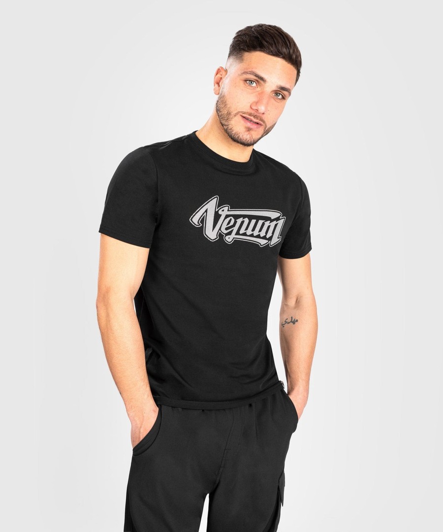 tričko venum absolute 2.0 - adjusted fit - Černostříbrné