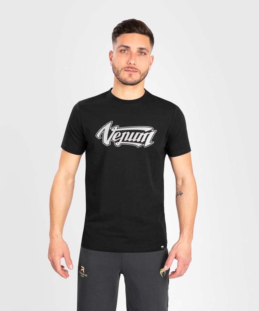 tričko venum absolute 2.0 - adjusted fit - Černostříbrné