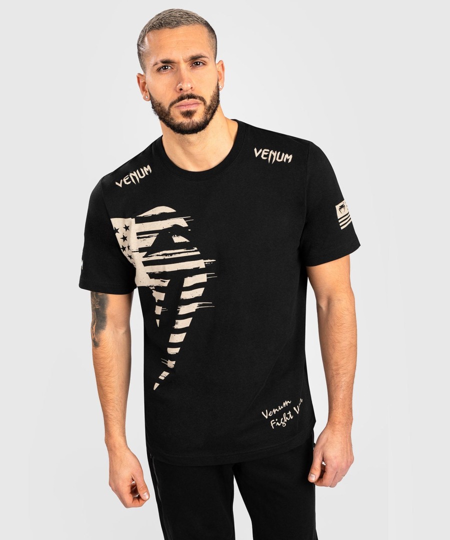 triČko venum giant usa - regular fit - ČernÉ