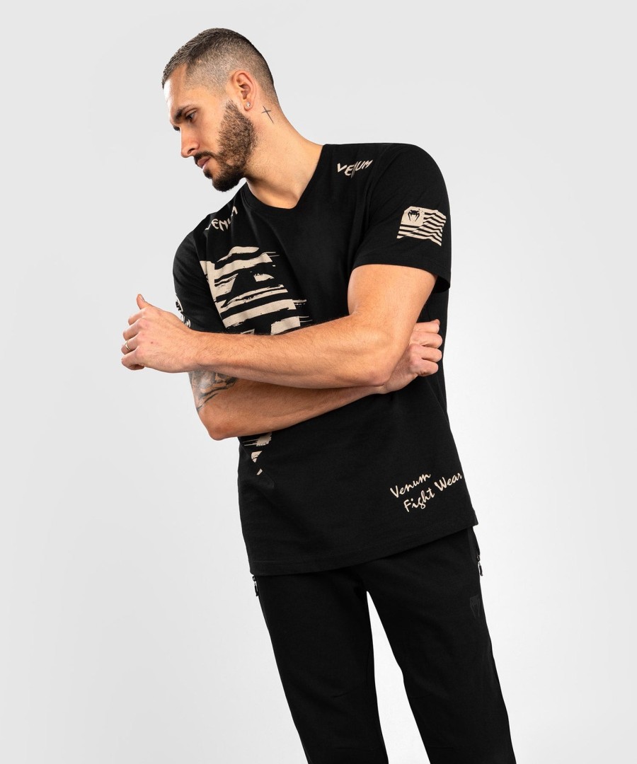 triČko venum giant usa - regular fit - ČernÉ