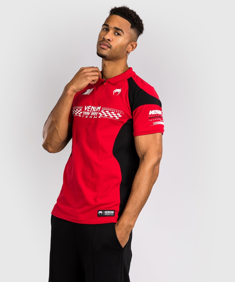 bavlněné polo tričko venum motorsport - závodní červená