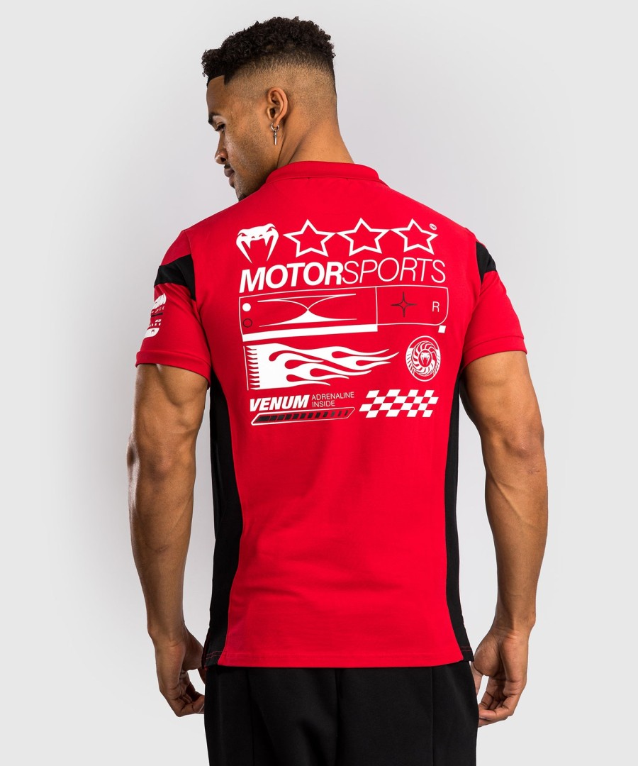 bavlněné polo tričko venum motorsport - závodní červená