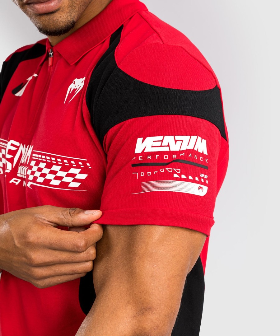 bavlněné polo tričko venum motorsport - závodní červená