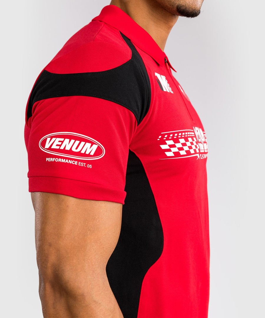 bavlněné polo tričko venum motorsport - závodní červená