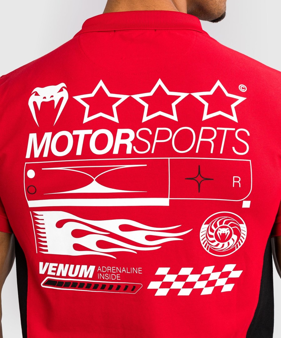 bavlněné polo tričko venum motorsport - závodní červená