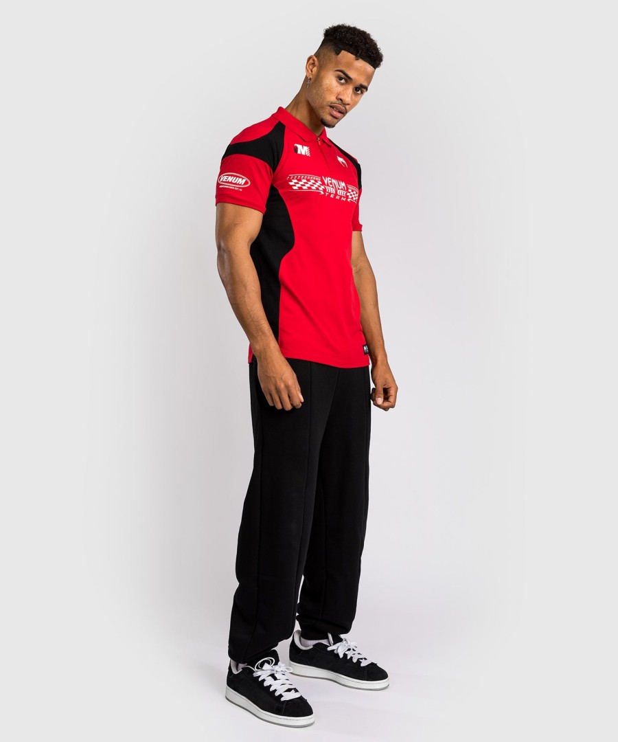 bavlněné polo tričko venum motorsport - závodní červená