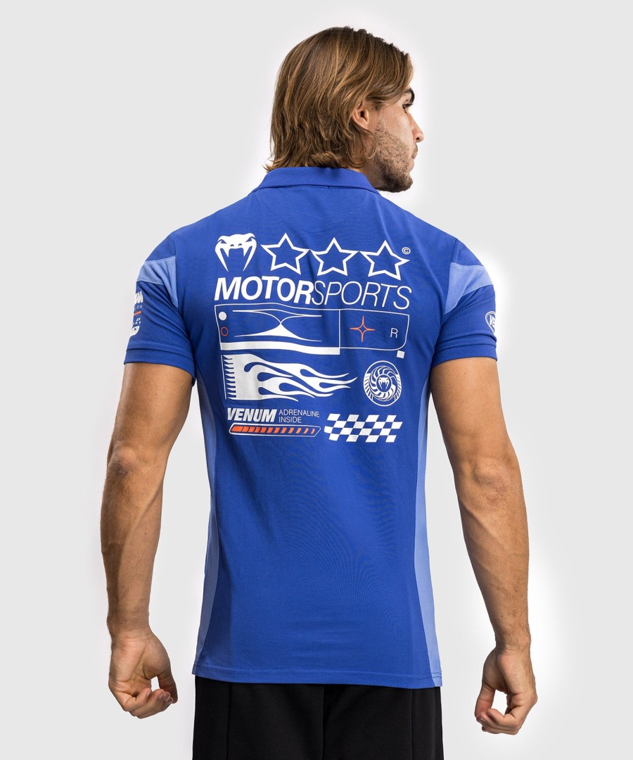 venum motorsport cotton polo - royal blue