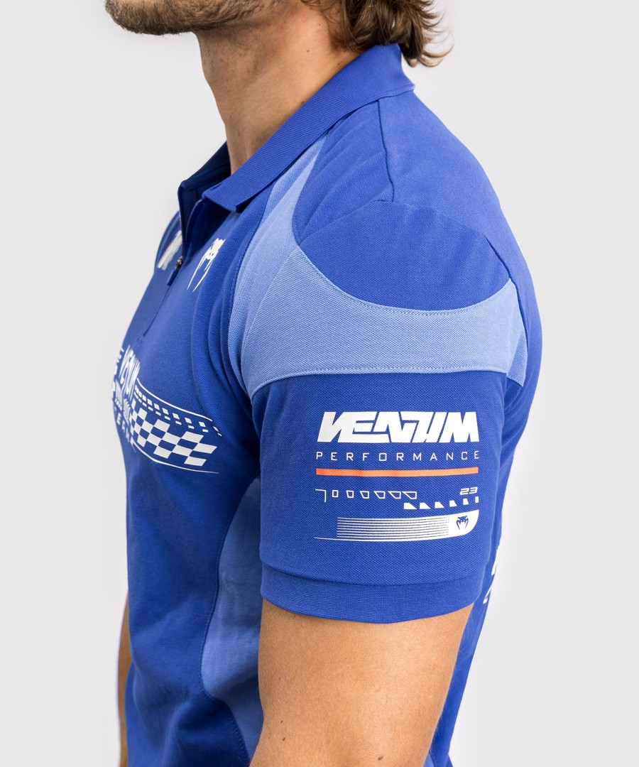 venum motorsport cotton polo - royal blue