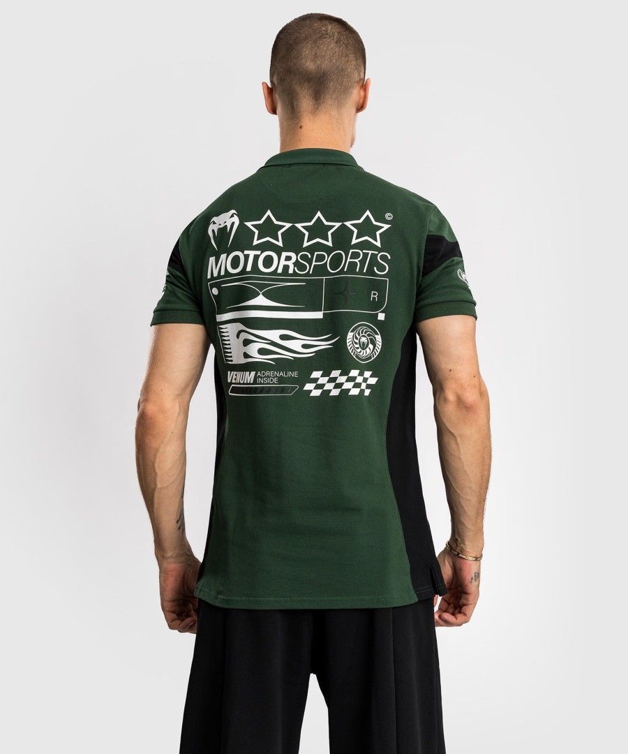 bavlněné polo tričko venum motorsport - deep forest