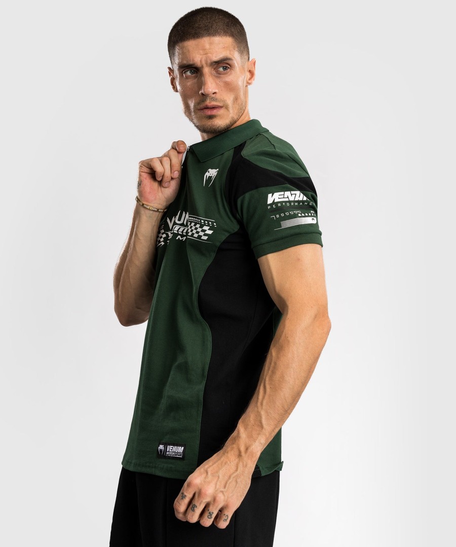 bavlněné polo tričko venum motorsport - deep forest