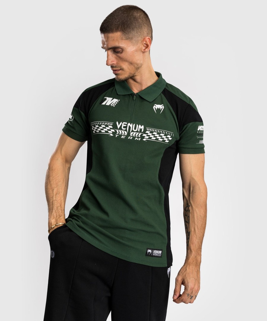 bavlněné polo tričko venum motorsport - deep forest