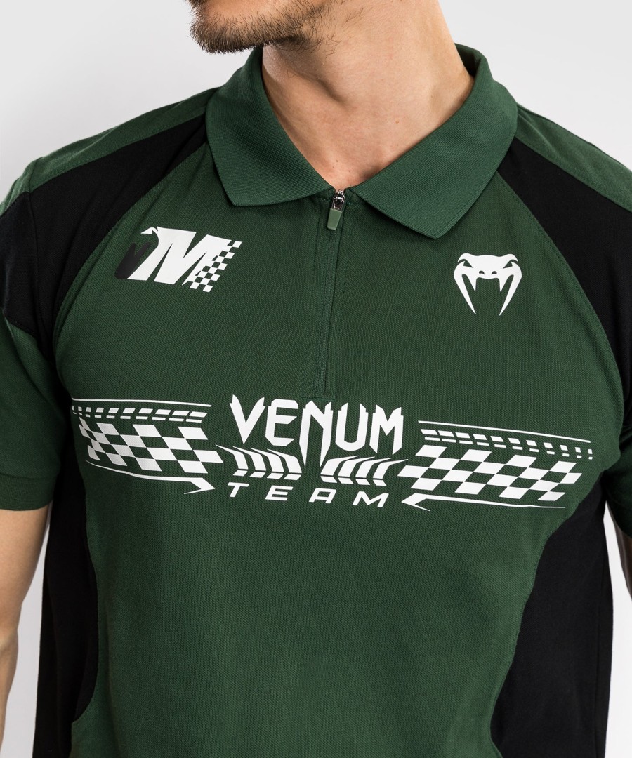 bavlněné polo tričko venum motorsport - deep forest