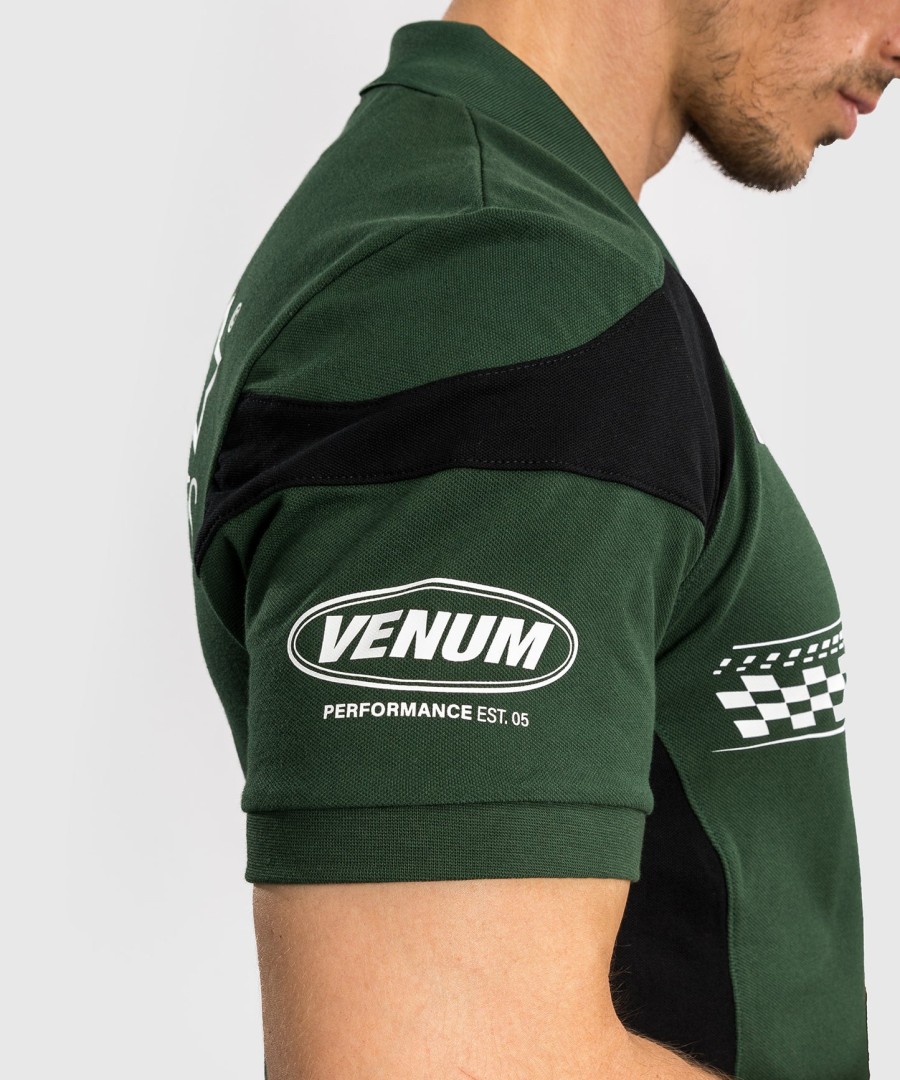 bavlněné polo tričko venum motorsport - deep forest