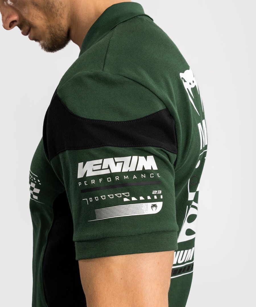bavlněné polo tričko venum motorsport - deep forest