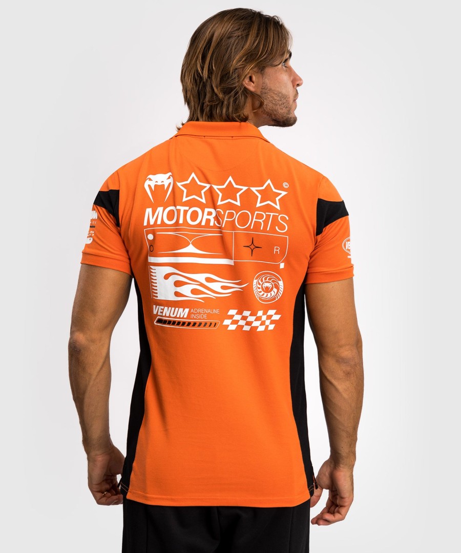 bavlněné polo tričko venum motorsport - mandarinkové