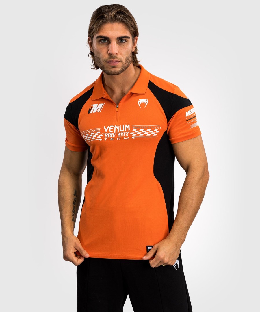 bavlněné polo tričko venum motorsport - mandarinkové
