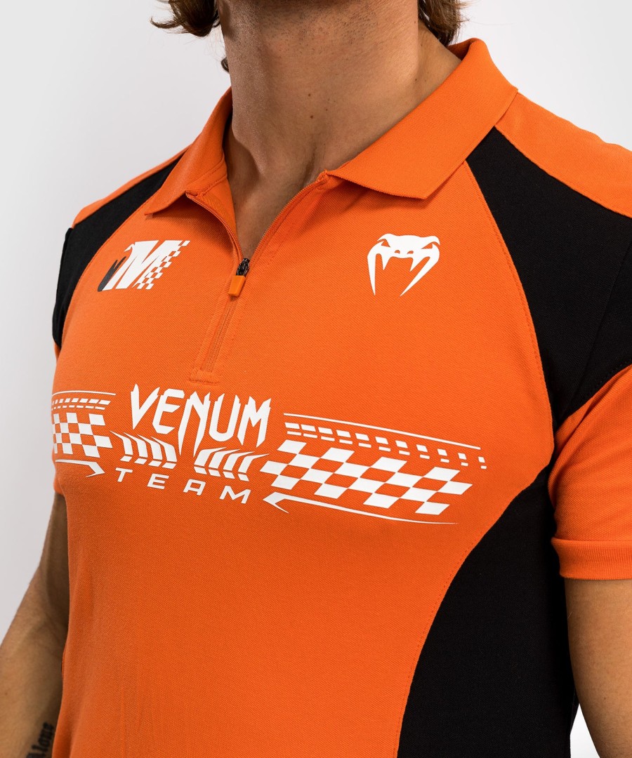 bavlněné polo tričko venum motorsport - mandarinkové