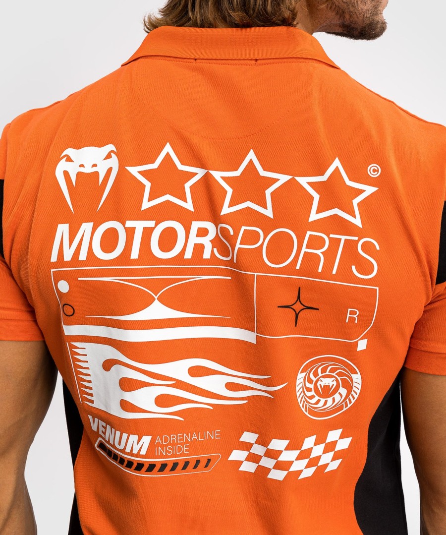 bavlněné polo tričko venum motorsport - mandarinkové